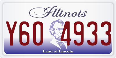 IL license plate Y604933