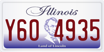 IL license plate Y604935