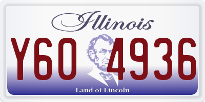 IL license plate Y604936