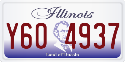 IL license plate Y604937