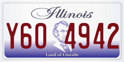 IL license plate Y604942