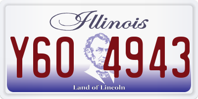 IL license plate Y604943