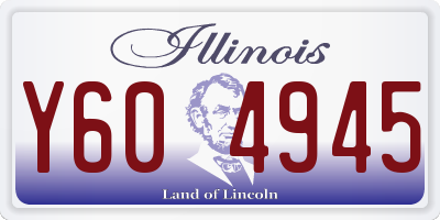 IL license plate Y604945