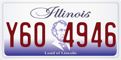 IL license plate Y604946
