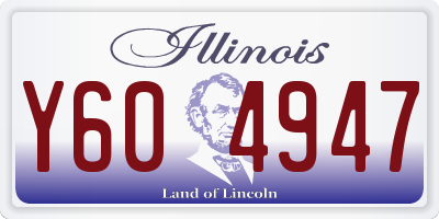 IL license plate Y604947