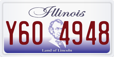 IL license plate Y604948