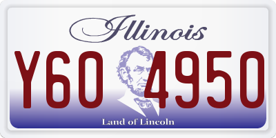IL license plate Y604950