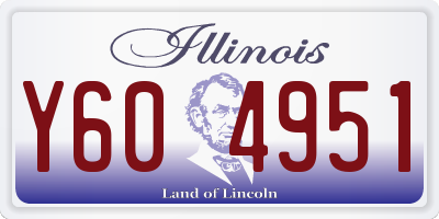 IL license plate Y604951