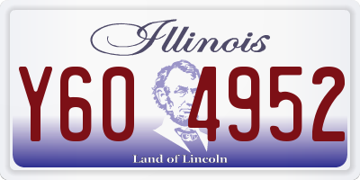 IL license plate Y604952