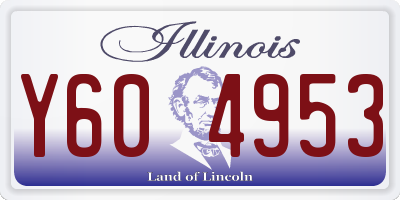 IL license plate Y604953