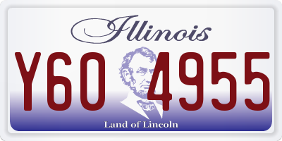 IL license plate Y604955