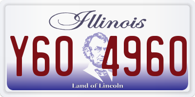 IL license plate Y604960