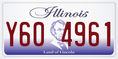 IL license plate Y604961