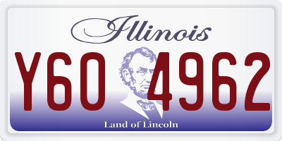 IL license plate Y604962