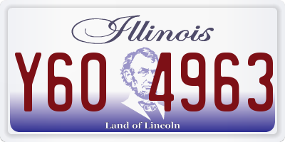 IL license plate Y604963