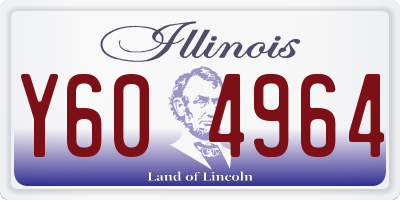 IL license plate Y604964