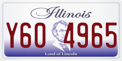 IL license plate Y604965