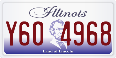 IL license plate Y604968