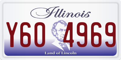 IL license plate Y604969