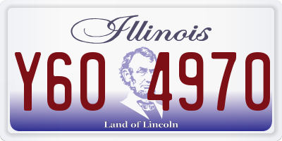 IL license plate Y604970