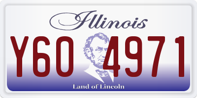 IL license plate Y604971