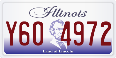 IL license plate Y604972