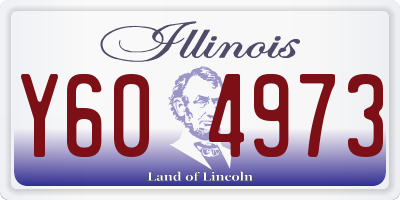 IL license plate Y604973