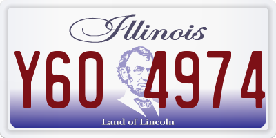 IL license plate Y604974