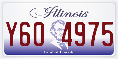 IL license plate Y604975