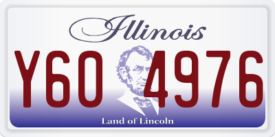 IL license plate Y604976