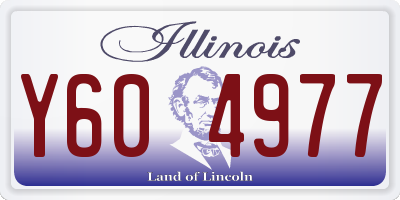 IL license plate Y604977