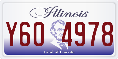 IL license plate Y604978