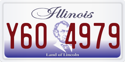 IL license plate Y604979
