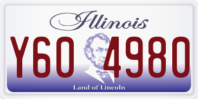 IL license plate Y604980