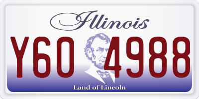 IL license plate Y604988