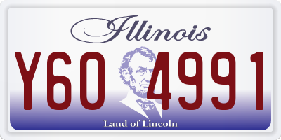 IL license plate Y604991