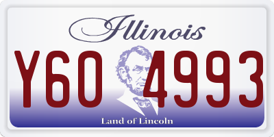 IL license plate Y604993