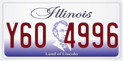 IL license plate Y604996