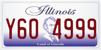 IL license plate Y604999