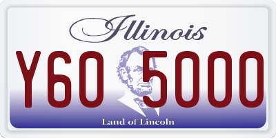 IL license plate Y605000