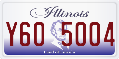 IL license plate Y605004