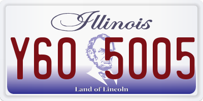 IL license plate Y605005