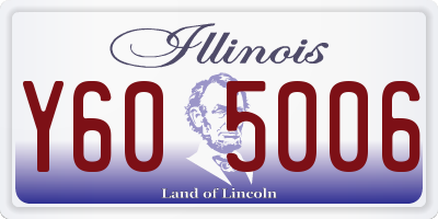 IL license plate Y605006