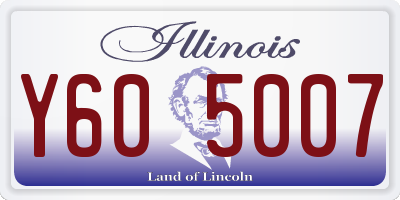 IL license plate Y605007