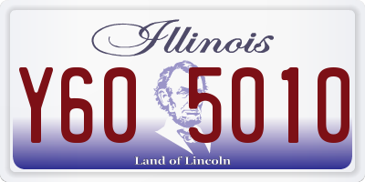 IL license plate Y605010