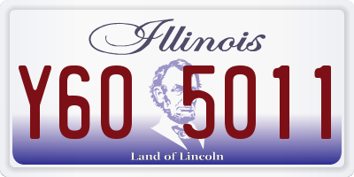 IL license plate Y605011