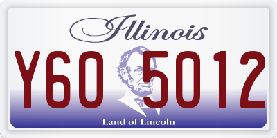 IL license plate Y605012