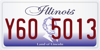 IL license plate Y605013