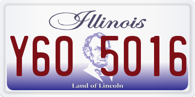 IL license plate Y605016