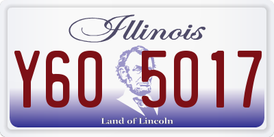 IL license plate Y605017